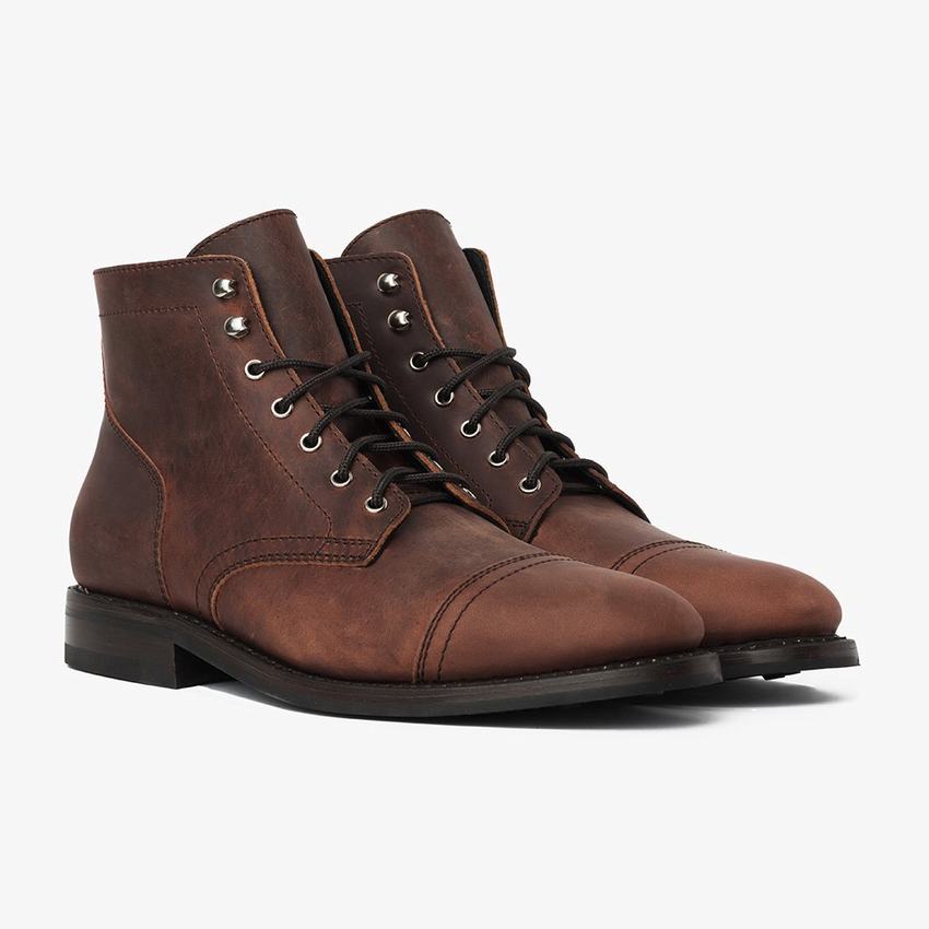 Thursday Boots Captain Veterlaarzen Heren - Laarzen Zwart Koffie (5439167-EF)